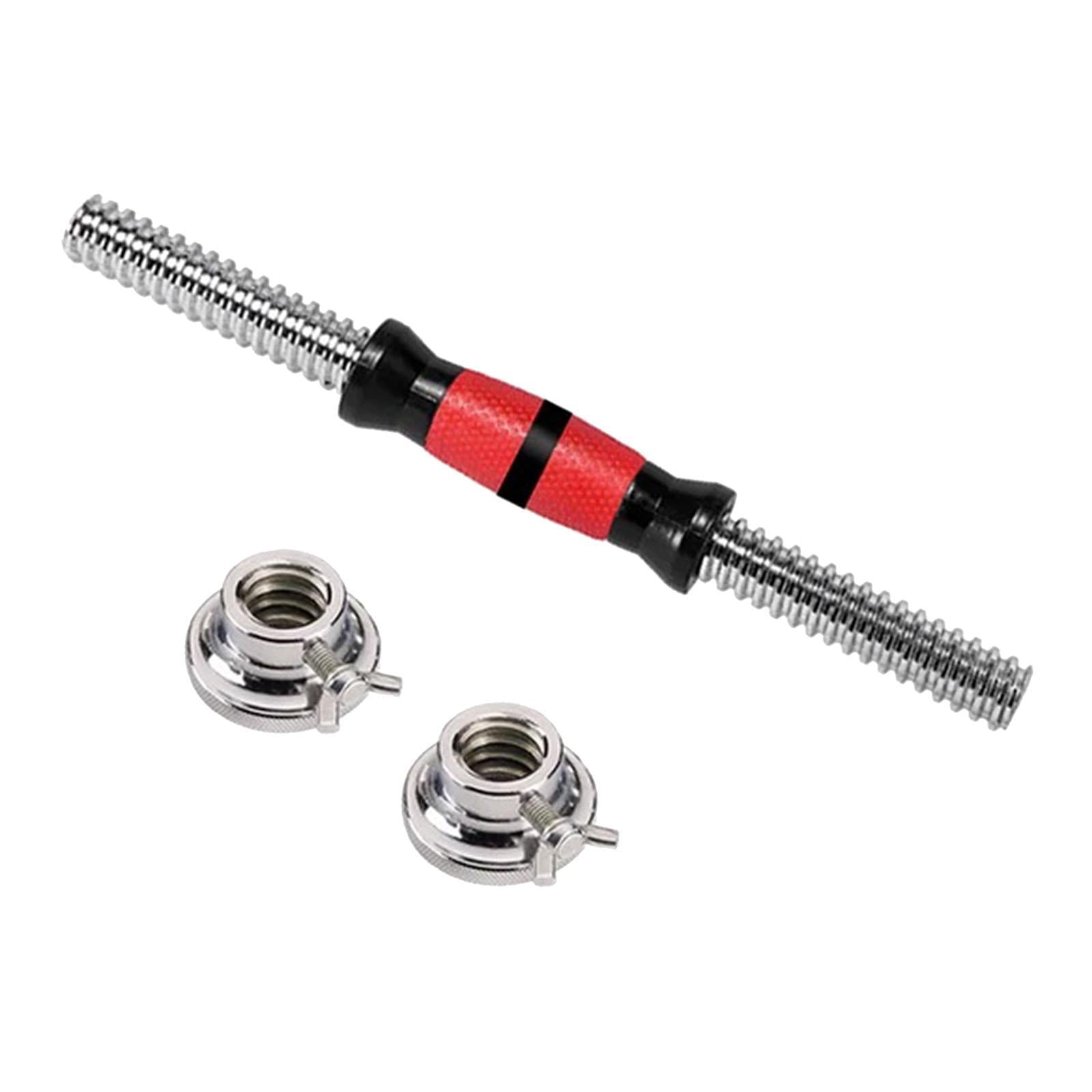 Magideal - Barra Con Mancuernas, Mango Con Mancuernas, Mango Con Mancuernas Antideslizante, Resistente Y Ajustable, Barra De Conexión Con Mancuernas Para Ejercic 56 Centímetros