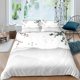 thumbnail image 1 of x265 Bed SheetsJapanese-Style Bedding Mountain Peak for Women Men Ink Painting Duvet Cover Hand Painted for Bedroom Room Decoration Grey White 3-Piece Bedding Set (1 Duvet Cover + 2 Pillow Shams) nj26, 1 of 5