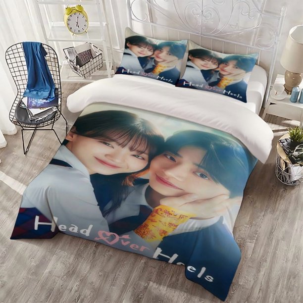 3pcs Korean Drama GOOD B Park Bo-sun School Uniform Poster Digital Print Bedding Set