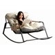 thumbnail image 1 of Sillon Mecedor Grande Reclinable Metal 2 Personas Mecedora Plateado Liso, 1 of 10