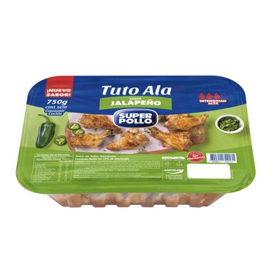 Pollo Tuto Ala Sabor Jalapeño 750 G Super Pollo