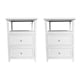 thumbnail image 1 of Set 2 Veladores Dormitorio Pallavicini 2 Cajones Blanco, 1 of 3