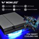 thumbnail image 2 of Ventilador de refrigeración WOWLED Mini con 3 teclas de control USB RGB LED PS4 Xbox, 2 of 7
