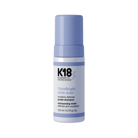 SHAMPOO MORADO TRIPLEBRIGHT CON DEFENSA CONTRA LA OXIDACIÓN 125ML – K18