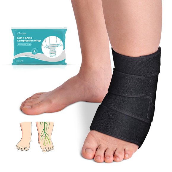 Faja de Compresión Sylong XL Ajustable para Pie y Tobillo