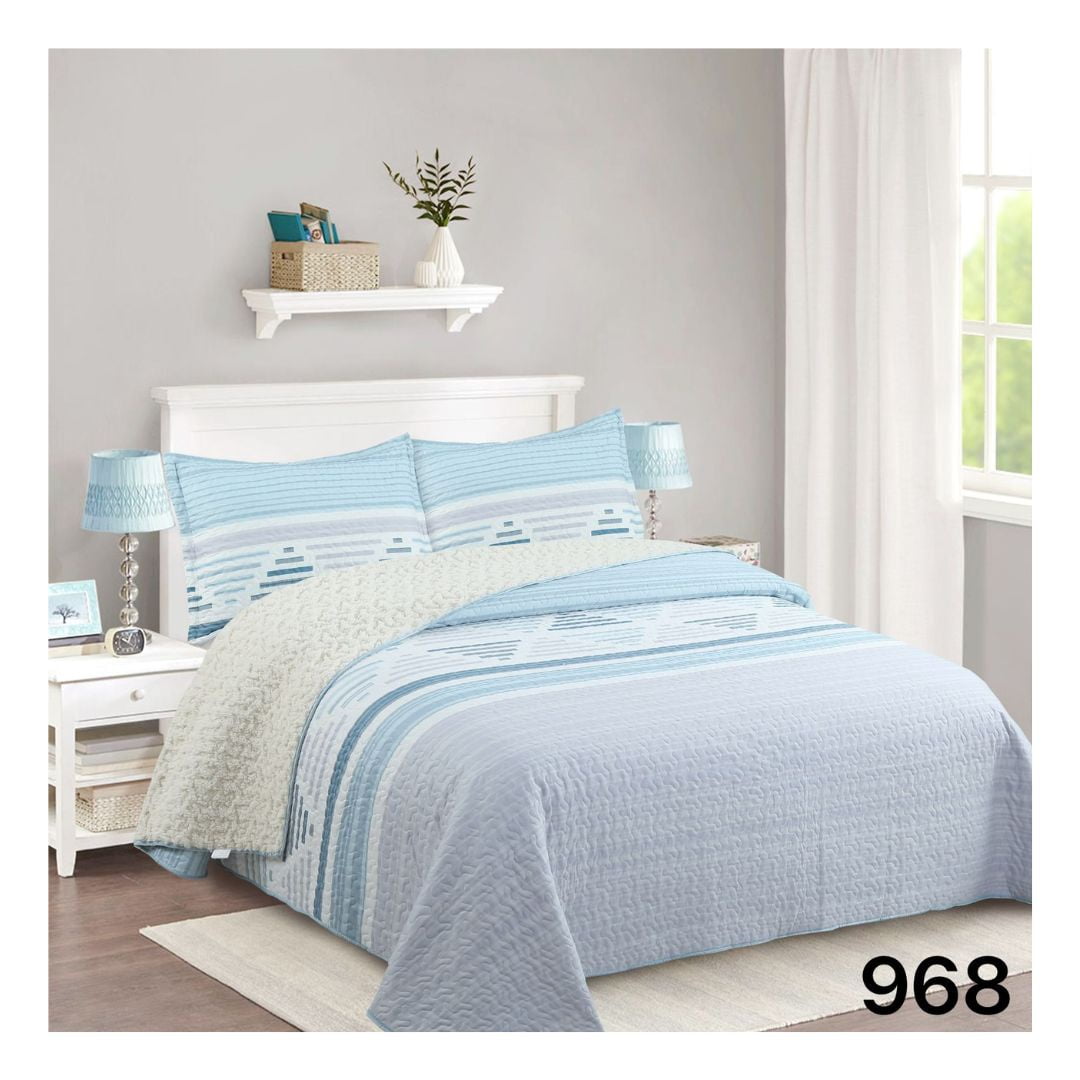 Genérico - Cubrecama Sherpa King - Multicolor Triángulos M968