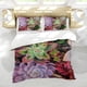 thumbnail image 5 of Plantas Suculentas Conjunto de sábanas temático, trío de piezas, cómodo y amigable con la piel, diseño único, regalo de decoración para el hogar para familiares, amigos y fans,140cm *210cm, 5 of 6