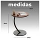 thumbnail image 5 of Mesa Lateral con Diseño Curvo para Sala y Dormitorio negro 61, 5 of 5