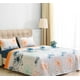 thumbnail image 1 of Sábanas de Polar Composé 2 Plazas /Flor Blanco Coral Azul – Doral, 1 of 3