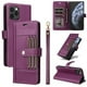 thumbnail image 2 of FOXDOCK Funda tipo Cartera para iPhone 16 Pro – Cubierta de Cuero PU con Múltiples Ranuras, Bolsillo para Efectivo y Correa de Muñeca, 2 of 6