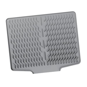 Bothyi - Tapete De Silicona Para Secar Platos, Fácil De Limpiar, Para Debajo Del Fregadero Del Refrigerador, Resistente, Color Gris