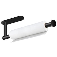 Soporte Para Toallas De Papel Bollove, Autoadhesivo Y Perforado, Negro