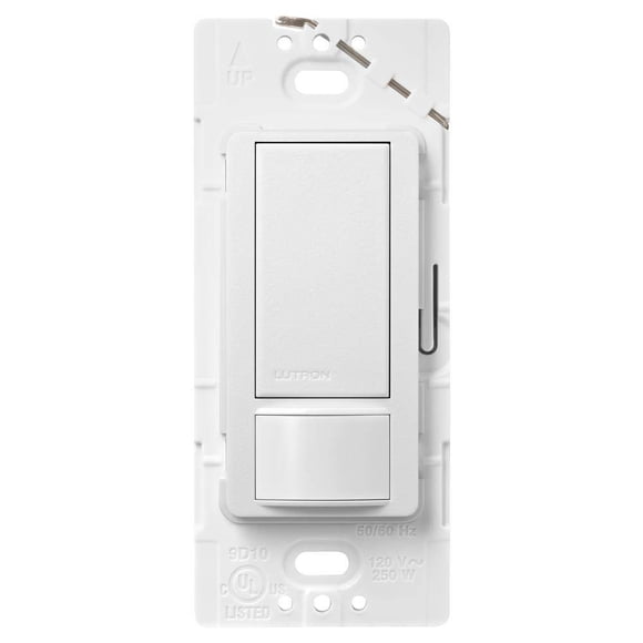 Interruptor con sensor de movimiento Lutron Maestro MS-OPS2-SW 2A Snow