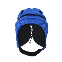 Ioensy - Casco De Rugby Para Niños, Cascos De Rugby Acolchados Suaves, Cascos De Fútbol, Color Azul M