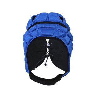 Ioensy - Casco De Rugby Para Niños, Cascos De Rugby Acolchados Suaves, Cascos De Fútbol, Color Azul M