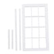 thumbnail image 1 of Escala 1:12 Casa De Mu?ecas En Miniatura De Madera Ventana De Marco Panel 12 Blanco, 1 of 3