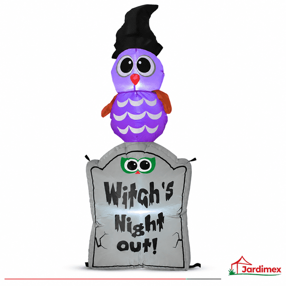 Inflable Halloween 120 Cm Tumba Fantasma Dia De Muertos Led