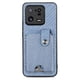 thumbnail image 2 of Funda Billetera Tejida para Xiaomi 13 Pro con Soporte y Tarjetero Azul, 2 of 4
