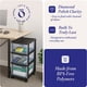 thumbnail image 3 of Carrito organizador de almacenamiento HOMZ Drawer Tower, 3 niveles, plástico transparente, 3 of 9