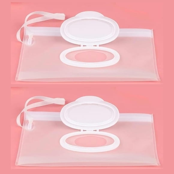 Set de 2 portatoallitas de viaje blancas Jinshining