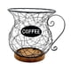 thumbnail image 1 of Portacápsulas De Café De Gran Capacidad, Moderna Cesta De Almacenamiento De Alambre Metálico Con Forma De Taza, Color Negro, 1 of 5