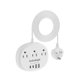 thumbnail image 1 of Adaptador de viaje del Reino Unido a EE. UU., con 3 salidas, 4 puertos USB, 24 W, 13 A., 1 of 7