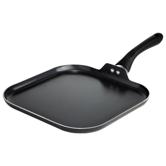Griddle Ecolution Artistry, antiadherente, cuadrado, 28 cm, color negro