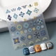 thumbnail image 2 of Holographic 5D Engraved Nail Art Stickers - Self-Adhesive Decals for Women and Men - Resin Embossed Nail Tips - Charms and Decorations for Manicure and Nail Art, 2 of 2