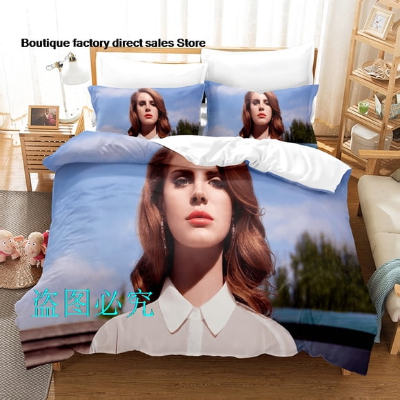 Lana Del Rey Bedding Set Single Twin Full Queen King Size Bed Set Adult Kid Bedroom Duvetcover Sets parure de lit BedBed Sheets