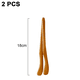 thumbnail image 2 of Pinzas De Bambú Reutilizables Para Tostar - Pinzas De Madera Para Cocinar Y Sujetar - Utensilio De Cocina Ideal, 2 of 5