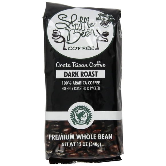 Café Shuffle Bean Tostado Oscuro 340 g Grano Entero