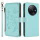 thumbnail image 2 of Funda Cartera Mariposa para [Xiaomi Redmi A3 4G] con Soporte y Cremallera Verde menta, 2 of 6