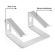 thumbnail image 3 of Soporte Ergonómico Elevador Notebook Laptop Aluminio Assen, 3 of 4