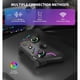 thumbnail image 4 of Mando de juegos inalámbrico - Conectividad 2.4G para Windows y compatible con Nintendo Switch, Steam Deck - Luz LED de 9 colores, función Turbo, vibración ajustable, toma de auriculares-Negro, 4 of 6