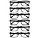 thumbnail image 1 of Gafas de lectura OPULIZE +1, paquete de 6, negro, 1 of 7