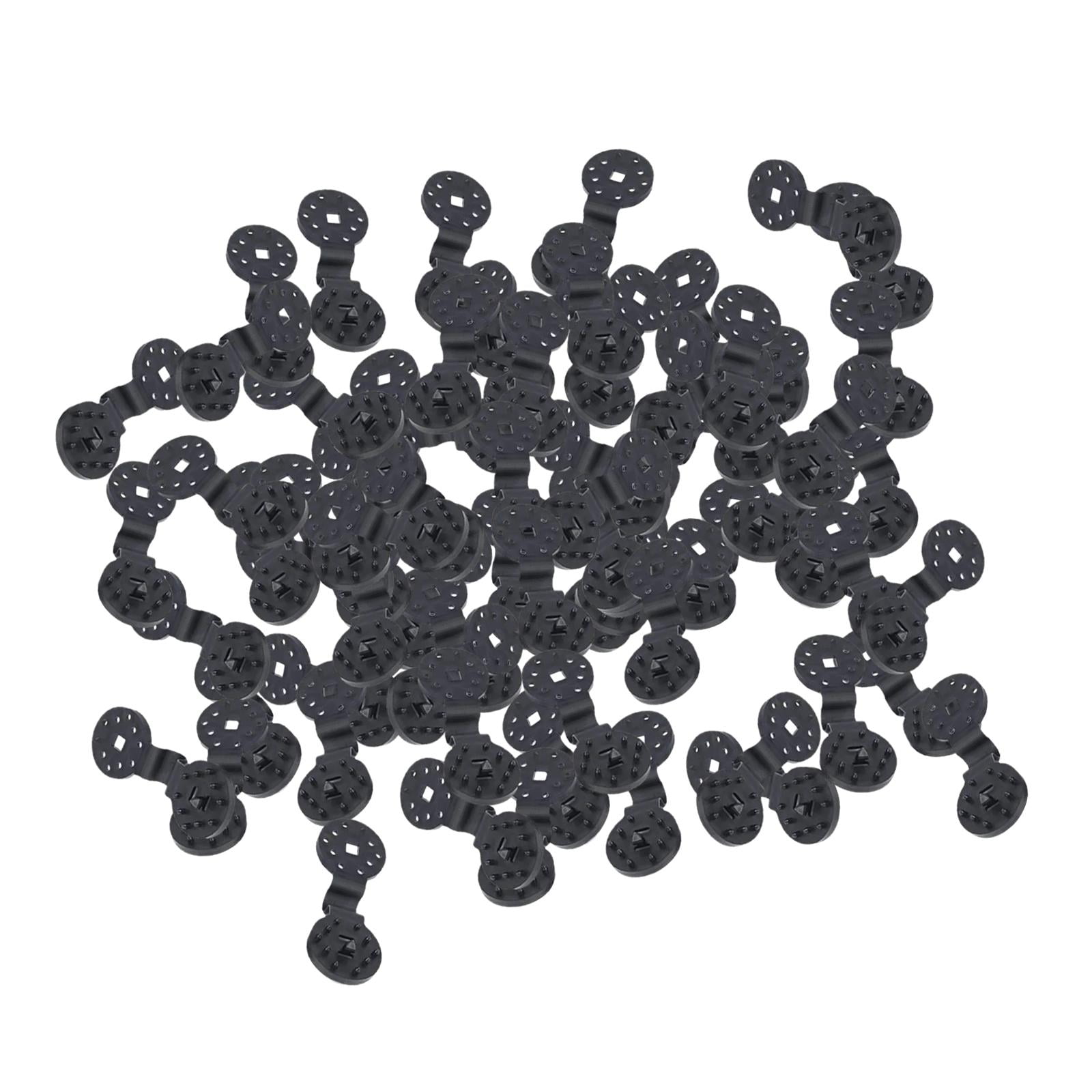 Magideal - 100 Uds Clips De Gancho De Sombra Red De Sombra Abrazadera De Toldo A Prueba De Viento Red De Sombra De Patio Clips De Tela Manija De Bloqueo Para Pat Medio