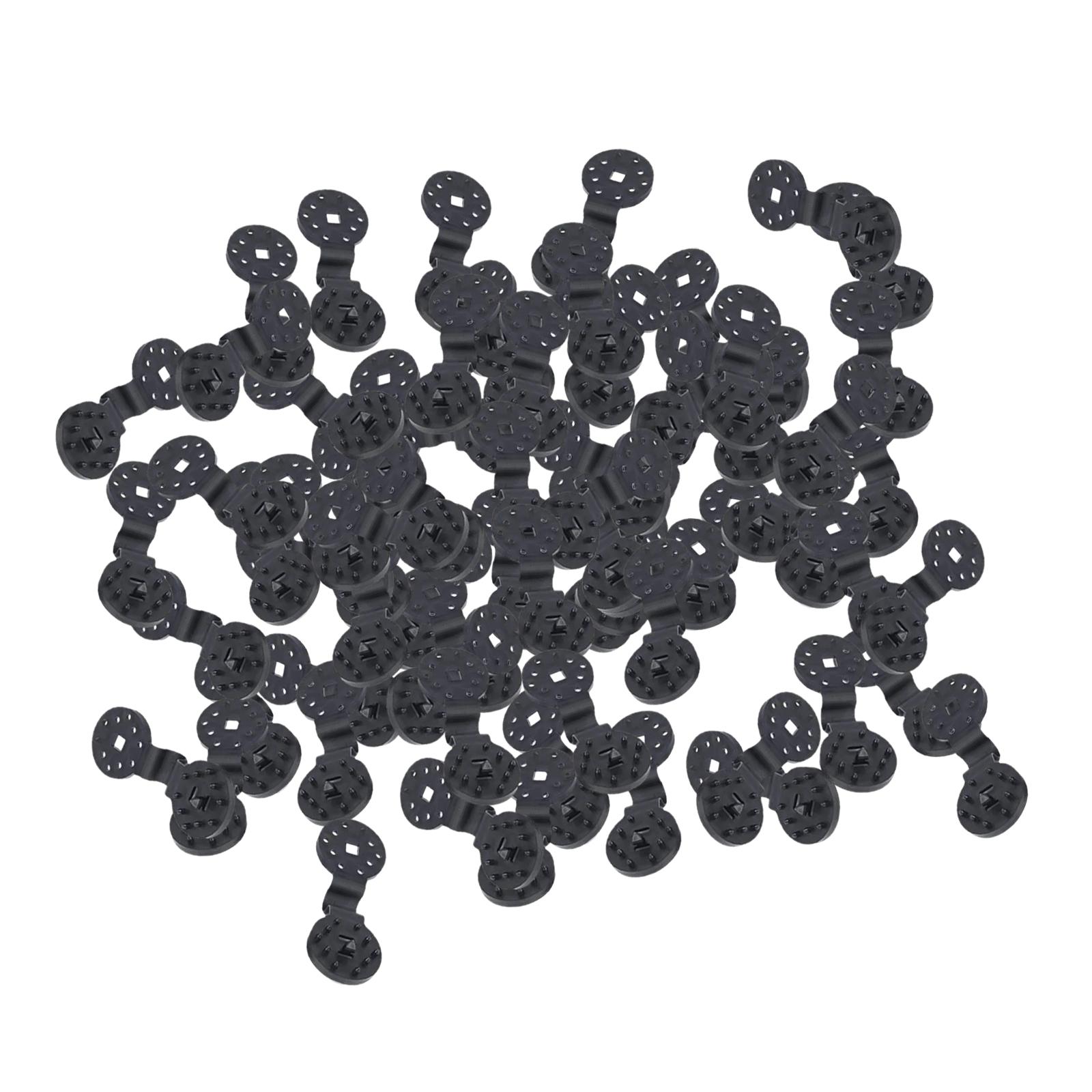 Magideal - 100 Uds Clips De Gancho De Sombra Red De Sombra Abrazadera De Toldo A Prueba De Viento Red De Sombra De Patio Clips De Tela Manija De Bloqueo Para Pat Medio