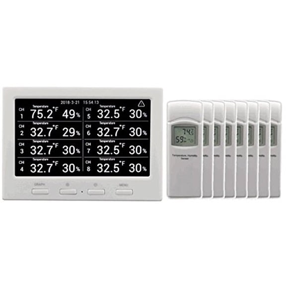 Estación meteorológica Ambient Weather WS-3000-X8 con 8 sensores inalámbricos