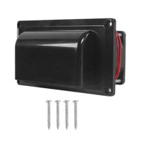 Magideal - Ventilador De Ventilación Lateral Para Rv De 12 V, Repuesto De Ventilador De Ventilación Para Campana Extractora Con 2 Motores, Ventilador De Negro