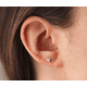 thumbnail image 2 of AROS FLOR PEQUEÑA CIRCONES PLATA 925/BAÑO EN ORO, 2 of 3