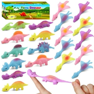 Juguetes Con Forma De Dinosaurio Slingshot Mantyplay, 20 Unidades, Para Niños