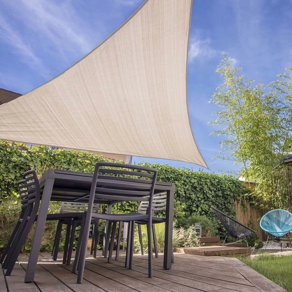 Vela de sombra Canopy Coolaroo lista para colgar, 5 kg, 5,03 x 5,03 x 5,03 m