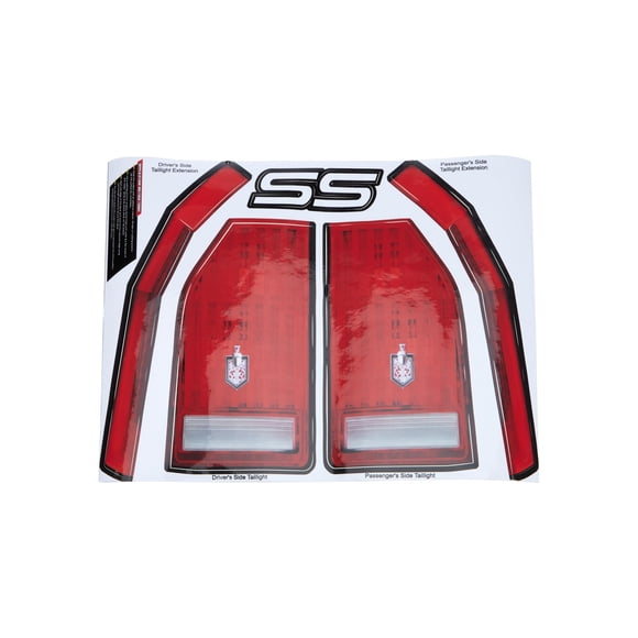 Kit de calcomanías Allstar Performance Monte Carlo SS en la parte trasera, paquete de 1 unidad
