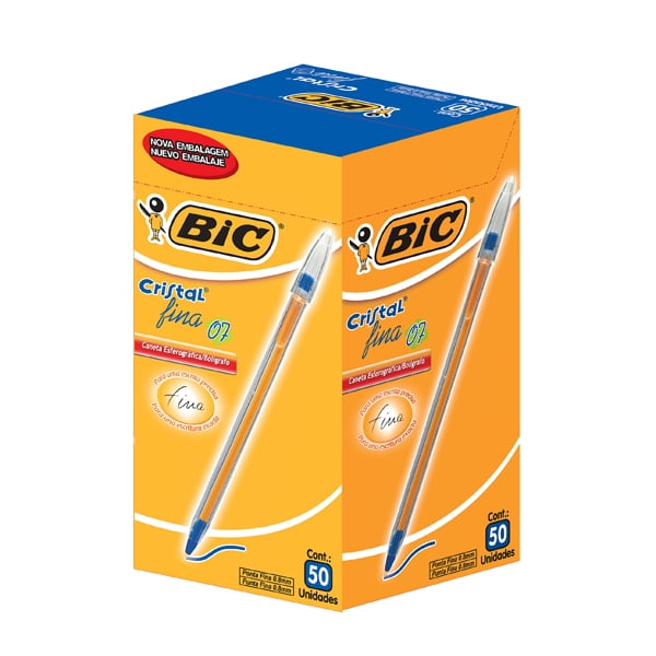 Lápiz Pasta Azul Bic Punta Fina Caja 50 Unidades