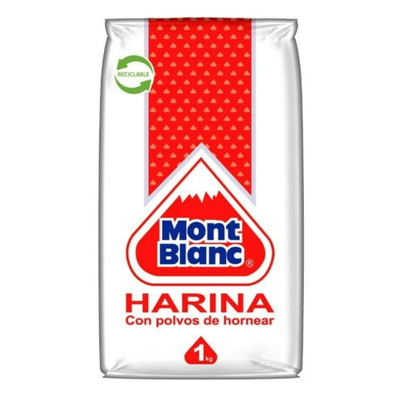 Harina Con Polvos de Hornear Bolsa, 1 Kg