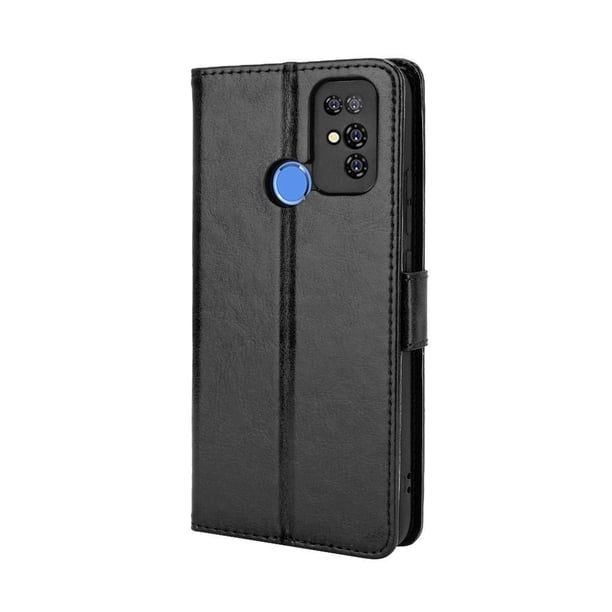 Funda tipo libro para Doogee X96 Pro, cartera todo‑en‑uno, funda multifuncional con tarjetero y correa de muñeca desmontable