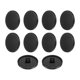 thumbnail image 1 of Uxcell 10pcs 36L Botones de Costura Redondos Planos de Metal 23mm Aleación de Vástago Botón de Repuesto para Traje de Hombre Mujer Abrigo de Lana Camisa Pantalones Artesanías de Costura, Negro Mate, 1 of 7