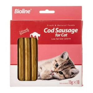 Genérico - Pack 10 Snack Postre Premio De Bacalao Para Gatos Mascotas