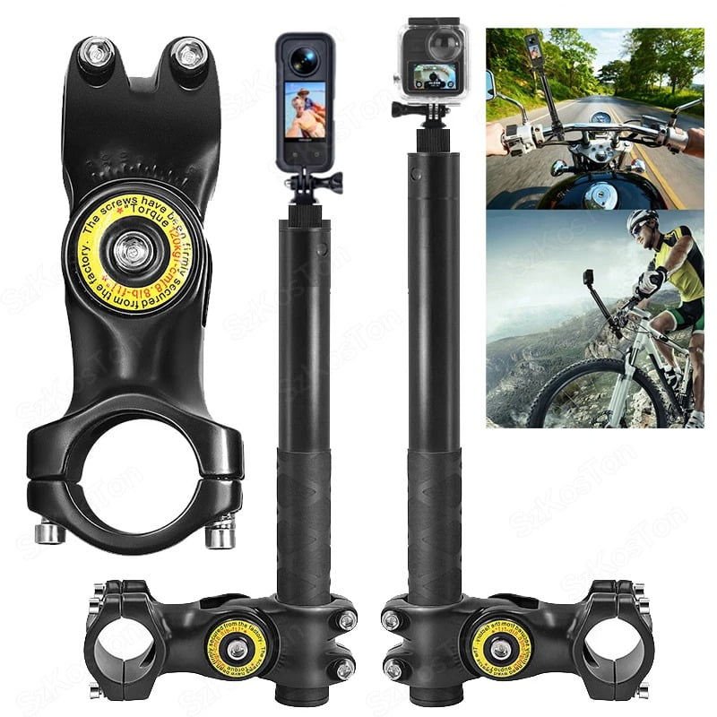Shoot - Kit Soporte Moto + Bastón Para Cámaras Insta360, Gopro Y Más