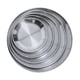 thumbnail image 3 of Paquete de 5 platos de material acero inoxidable, platos de de metal cepillado reutilizables, platos de de metal duraderos para bistec de de, 3 of 5